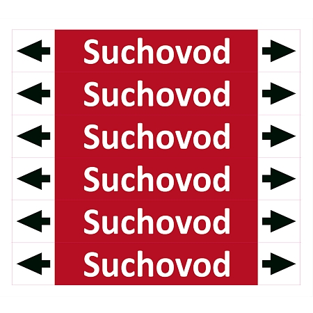Značení potrubí ISO 20560, suchovod